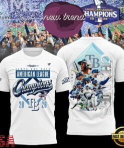 Tampa Bay Rays 2026 ALCS Champions World Series White T Shirt, Viral 3D Graphic Tee Tampa Bay Rays 2026 Alcs Champions World Series White T Shirt