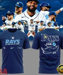 Tampa Bay Rays No Time Like October Rays Up 2026 T Shirt, Viral 3D Graphic Tee Tampa Bay Rays NO Time Like October Rays UP 2026 T Shirt