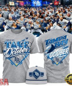 Tampa Bay Rays Take October 2026 Postseason Heather Gray T Shirt, Viral 3D Graphic Tee Tampa Bay Rays Take October 2026 Postseason Heather Gray T Shirt