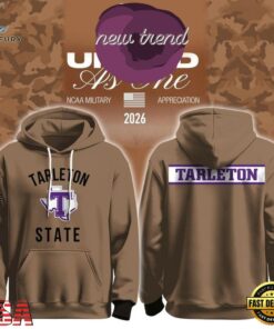 Tarleton State Texans Football x Military Appreciation 2026 Hoodie Shirt, Viral 3D Graphic Tee Tarleton State Texans Football X Military Appreciation 2026 Hoodie Shirt