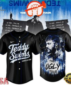 Teddy Swims The UGLY Tour Europe & UK 2027 Baseball Jersey, Music Artist Baseball Jersey Teddy Swims The Ugly Tour Europe UK 2027 Baseball Jersey