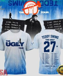 Teddy Swims The UGLY Tour Europe & UK 2027 New Design 3D Shirt, Trending Music 3D Tee Teddy Swims The Ugly Tour Europe UK 2027 New Design 3D Shirt