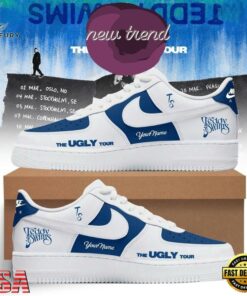 Teddy Swims The UGLY Tour Europe & UK 2027 New Design Air Force 1 Shoes, Music Lover AF1 Shoes Teddy Swims The Ugly Tour Europe UK 2027 New Design Air Force 1 Shoes