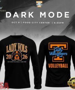 Tennessee Lady Volunteers Volleyball Dark Mode 2026 Long Sleeve Shirt, Viral 3D Graphic Tee Tennessee Lady Volunteers Volleyball Dark Mode 2026 Long Sleeve Shirt