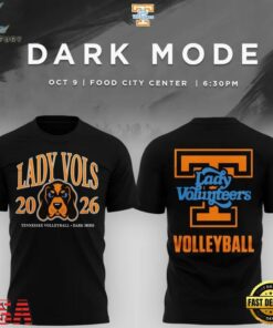 Tennessee Lady Volunteers Volleyball Dark Mode 2026 T Shirt, Viral 3D Graphic Tee Tennessee Lady Volunteers Volleyball Dark Mode 2026 T Shirt