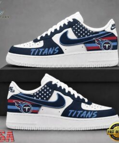 Tennessee Titans NFL American Flag Football Team Limited Air Force 1 Shoes Sneakers, NFL Fan AF1 Shoes Tennessee Titans Nfl American Flag Football Team Limited Air Force 1 Shoes Sneakers
