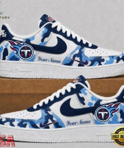 Tennessee Titans NFL Team Camo Air Force 1 Shoes Sneakers, NFL Fan AF1 Shoes Tennessee Titans Nfl Team Camo Air Force 1 Shoes Sneakers