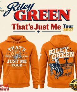 Tennessee Volunteers x Riley Green Thats Just Me Tour 2026 3D Hoodie, Trending Music 3D Tee Tennessee Volunteers X Riley Green Thats Just ME Tour 2026 3D Hoodie