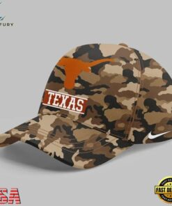 Texas Longhorns 2026 Military Appreciation Sideline Dri FIT Camo Cap, Fashion Baseball Cap Texas Longhorns 2026 Military Appreciation Sideline Dri Fit Camo Cap