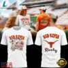 Texas Longhorns Red River Rivalry 2026 White T Shirt, Viral 3D Graphic Tee Texas Longhorns Red River Rivalry 2026 White T Shirt