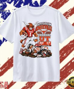 Texas Longhorns Settled in Knoxville The Real UT 20 17 September 26 2026 T Shirt, Trendy 2D Print Shirt Texas Longhorns Settled IN Knoxville The Real UT 20 17 September 26 2026 T Shirt