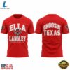 Texas Tech Red Raiders x Ella Langley Choosin Texas The Dandelion Tour 2026 Red T Shirt, Trending Music 3D Tee Texas Tech Red Raiders X Ella Langley Choosin Texas The Dandelion Tour 2026 Red T Shirt