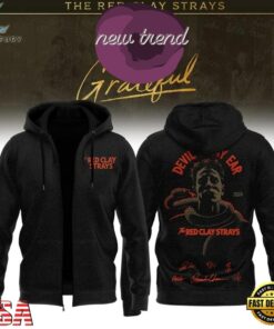 The Red Clay Strays Grateful Tour 2026 Black Zip Hoodie, Trending Music 3D Tee The Red Clay Strays Grateful Tour 2026 Black Zip Hoodie