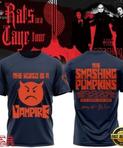 The Smashing Pumpkins The Rats In A Cage Tour 2026 3D Shirt, Trending Music 3D Tee The Smashing Pumpkins The Rats IN A Cage Tour 2026 3D Shirt