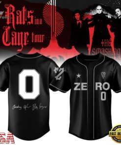 The Smashing Pumpkins The Rats In A Cage Tour 2026 Black Baseball Jersey, Music Artist Baseball Jersey The Smashing Pumpkins The Rats IN A Cage Tour 2026 Black Baseball Jersey