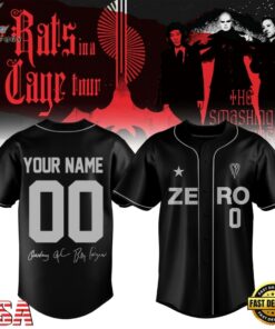 The Smashing Pumpkins The Rats In A Cage Tour 2026 Custom Baseball Jersey, Music Artist Baseball Jersey The Smashing Pumpkins The Rats IN A Cage Tour 2026 Custom Baseball Jersey
