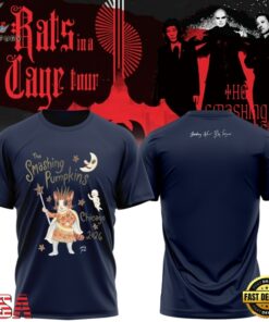 The Smashing Pumpkins The Rats In A Cage Tour 2026 New Design T Shirt, Trending Music 3D Tee The Smashing Pumpkins The Rats IN A Cage Tour 2026 New Design T Shirt