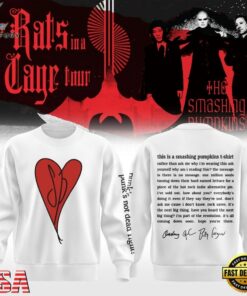 The Smashing Pumpkins The Rats In A Cage Tour 2026 White Sweatshirt, Trending Music 3D Tee The Smashing Pumpkins The Rats IN A Cage Tour 2026 White Sweatshirt