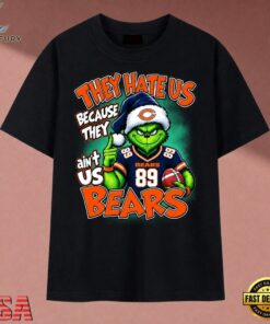 They Hate Us Because They Ain't Us Bears Grinch Christmas 2026 T Shirt, Music 2D Graphic Tee They Hate US Because They Ain T US Bears Grinch Christmas 2026 T Shirt