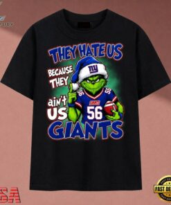They Hate Us Because They Ain't Us Giants Grinch Christmas 2026 T Shirt, Music 2D Graphic Tee They Hate US Because They Ain T US Giants Grinch Christmas 2026 T Shirt