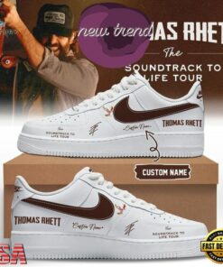 Thomas Rhett The Soundtrack to Life Tour 2026 White Air Force 1 Shoes Sneakers, Music Lover AF1 Shoes Thomas Rhett The Soundtrack TO Life Tour 2026 White Air Force 1 Shoes Sneakers