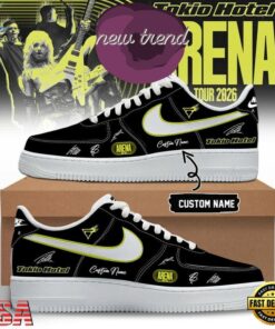 Tokio Hotel ARENA TOUR 2026 Special New Black Air Force 1 Shoes, Music Lover AF1 Shoes Tokio Hotel Arena Tour 2026 Special New Black Air Force 1 Shoes