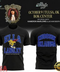 Tulsa Golden Hurricane x Ella Langley Choosin Oklahoma The Dandelion Tour 2026 3D Shirt, Trending Music 3D Tee Tulsa Golden Hurricane X Ella Langley Choosin Oklahoma The Dandelion Tour 2026 3D Shirt