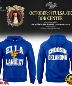 Tulsa Golden Hurricane x Ella Langley Choosin Oklahoma The Dandelion Tour 2026 Hoodie, Trending Music 3D Tee Tulsa Golden Hurricane X Ella Langley Choosin Oklahoma The Dandelion Tour 2026 Hoodie