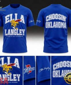 Tulsa Golden Hurricane x Ella Langley Choosin Oklahoma The Dandelion Tour 2026 T Shirt, Trending Music 3D Tee Tulsa Golden Hurricane X Ella Langley Choosin Oklahoma The Dandelion Tour 2026 T Shirt