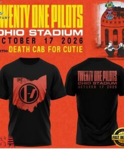 Twenty One Pilots Ohio Stadium October 17 2026 Black T Shirt, Trending Music 3D Tee Twenty One Pilots Ohio Stadium October 17 2026 Black T Shirt