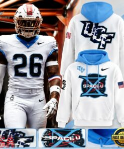 UCF Knights Property of SpaceU 2026 White Hoodie, Viral 3D Graphic Tee Ucf Knights Property OF Spaceu 2026 White Hoodie