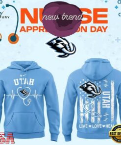 Utah Mammoth x Nurse Appreciation 2026 Limited Edition Hoodie, Viral 3D Graphic Tee Utah Mammoth X Nurse Appreciation 2026 Limited Edition Hoodie
