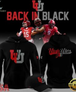 Utah Utes Football Back In Black Limited Edition Hoodie, Trending Music 3D Tee Utah Utes Football Back IN Black Limited Edition Hoodie