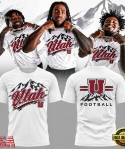 Utah Utes Football White Out 2026 White T Shirt, Viral 3D Graphic Tee Utah Utes Football White Out 2026 White T Shirt