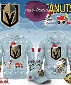 Vegas Golden Knights x Peanuts 2026 Christmas Limited Edition Hoodie, Viral 3D Graphic Tee Vegas Golden Knights X Peanuts 2026 Christmas Limited Edition Hoodie