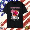 Virginia Tech in My Veins and Jesus in My Heart Virginia Tech Hokies T Shirt, Trendy 2D Print Shirt Virginia Tech IN MY Veins And Jesus IN MY Heart Virginia Tech Hokies T Shirt