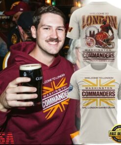 Washington Commanders NFL London Games 2026 Limited Edition T Shirt, Viral 3D Graphic Tee Washington Commanders Nfl London Games 2026 Limited Edition T Shirt