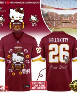 Washington Commanders NFL x Hello Kitty 2026 Football Jersey Shirt, Fashion Football Jersey Washington Commanders Nfl X Hello Kitty 2026 Football Jersey Shirt