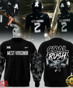 West Virginia Mountaineers Football Coal Rush Uniform Exclusive Sweatshirt, Viral 3D Graphic Tee West Virginia Mountaineers Football Coal Rush Uniform Exclusive Sweatshirt