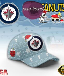 Winnipeg Jets x Peanuts 2026 Christmas Limited Edition Cap, Fashion Baseball Cap Winnipeg Jets X Peanuts 2026 Christmas Limited Edition Cap