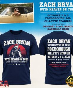 Zach Bryan x New England Patriots Concert 2026 Navy T Shirt, Trending Music 3D Tee Zach Bryan X New England Patriots Concert 2026 Navy T Shirt